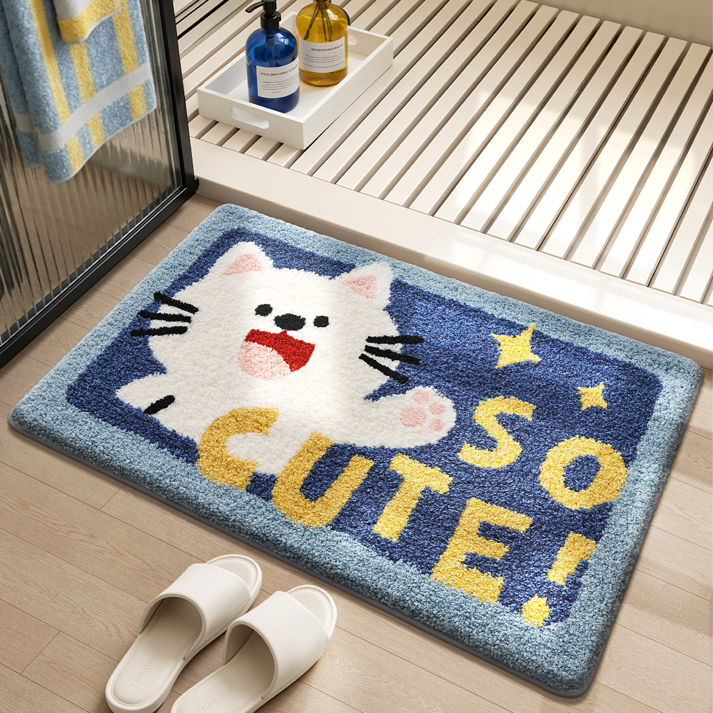 大江浴室专用吸水防滑地垫