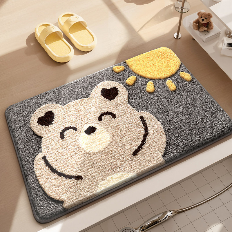 大江浴室吸水速干地垫可爱加厚厕所防滑洗手间地毯门垫卫生间脚垫,家庭/个人清洁工具,地垫,淘宝优惠券,粉丝福利购,淘宝优惠卷