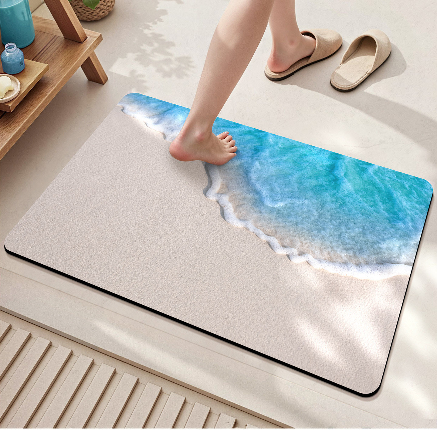 大江地垫卫生间吸水速干地毯软硅藻泥厕所门口防滑垫浴室家用脚垫,家庭/个人清洁工具,地垫,淘宝优惠券,粉丝福利购,淘宝优惠卷