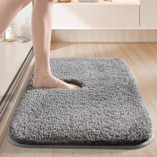 大江卫生间吸水速干地垫加厚防滑脚垫家用厕所进门口简约浴室地毯