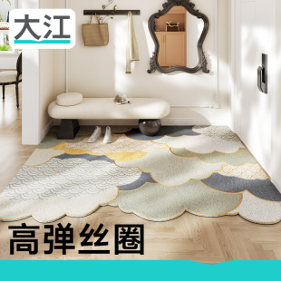 大江地垫入户门地毯进门免洗玄关门口现代可裁剪丝圈脚垫耐脏2025