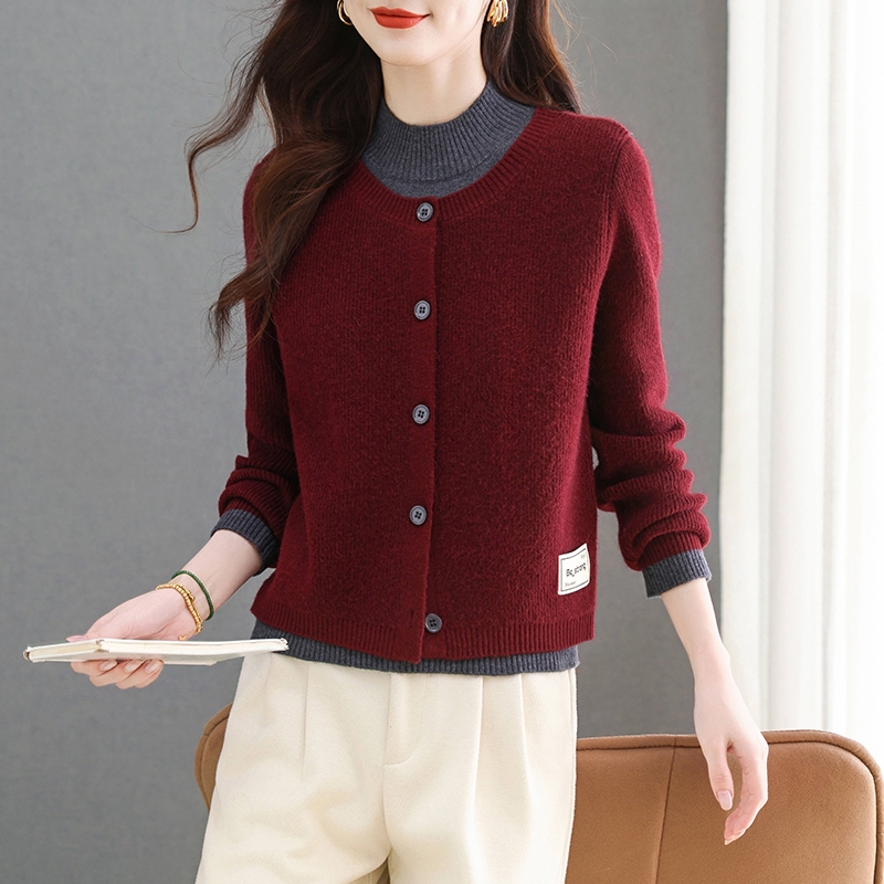 春秋假两件上衣女时尚洋气新款