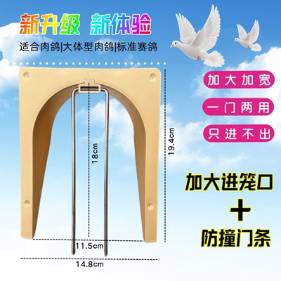 鸽子用品鸽具信鸽欧式进笼门无障碍进笼口 进门口跳笼进口鸽子窝