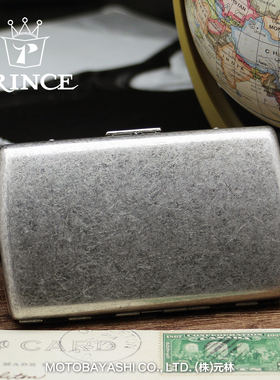 日本PRINCE王子正品高档纯铜精致小巧便携12支装85mm烟盒古银唐草