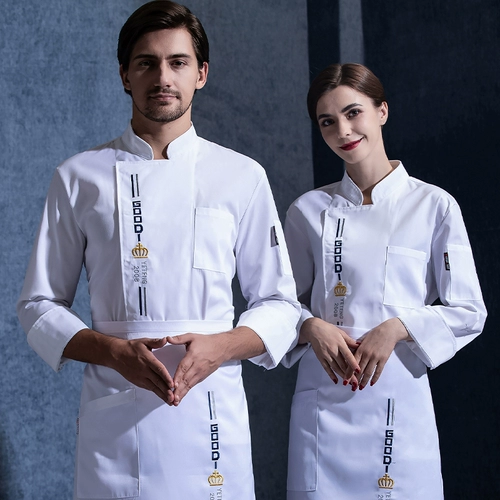 Шеф -повара Работа в одежде мужская длинная осенняя и зимняя кухня кухонная работник Hotpot Restaurant Worker Caste Cafeteri