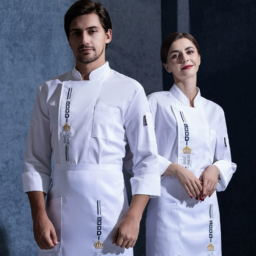 Шеф -повара Работа в одежде мужская длинная осенняя и зимняя кухня кухонная работник Hotpot Restaurant Worker Caste Cafeteri