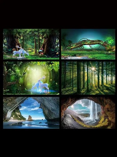 鱼缸背景贴纸水族箱背景