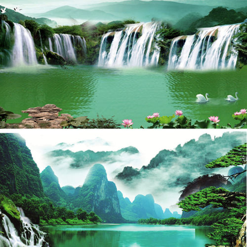 鱼缸背景贴纸水族箱背景