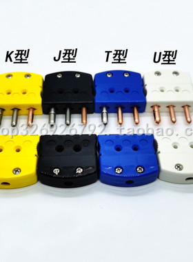 美标三芯圆脚KJT型插头插座Pt100热电阻接插件OTP-UTK-MF连接器