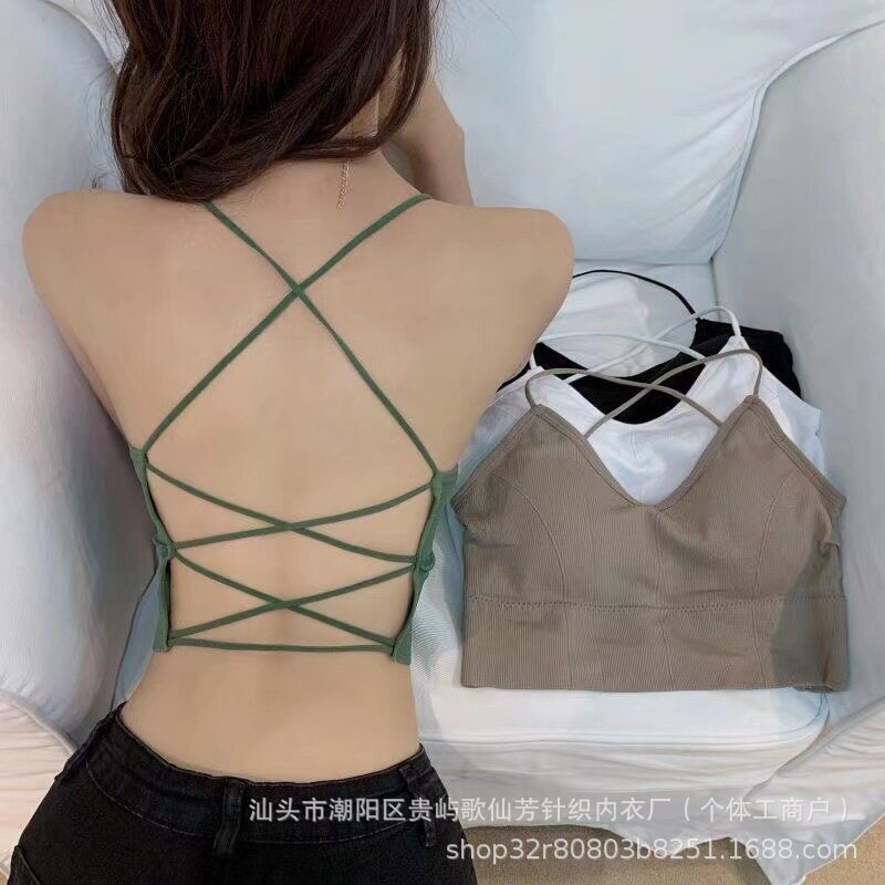 小云肌内衣美背吊带网红爆款无钢圈内衣学生高中小背心裹抹胸