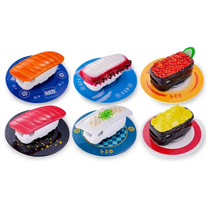 TOMY多美卡寿司合金小车三文鱼章鱼金枪鱼鱿鱼车模型玩具收藏摆件,模玩/动漫/周边/娃圈三坑/桌游,火车/摩托/汽车模型,淘宝优惠券,粉丝福利购,淘宝优惠卷