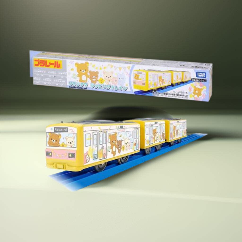 tomy多美卡 1月新品 普乐露露 松弛熊列车 电动火车玩具模型 日版