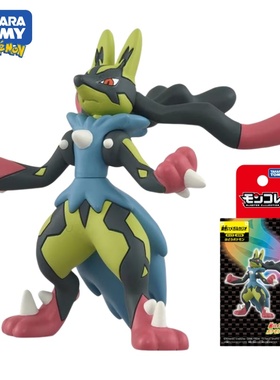 TOMY多美卡7月新品精灵宝可梦朱紫闪光MEGA路卡利欧SP MC手办玩具