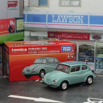 TOMY多美卡6月新车PREMIUM黑盒TP35斯巴鲁360K-Car合金车模型日版