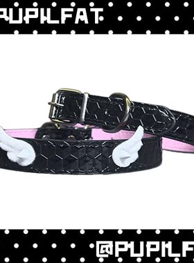 PUPILFAT原创“ Angel Spike”翅膀铆钉皮革亚y2k甜酷choker项圈