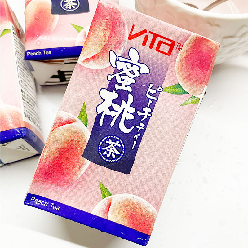 香港进口果味饮料 vita维他蜜桃茶 日式白桃乌龙茶饮品250ml*6盒