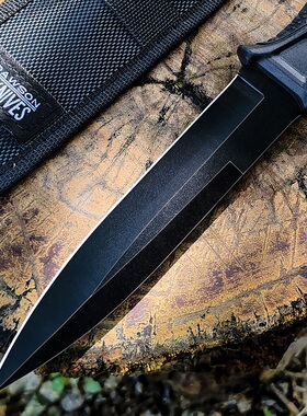 露营登山小刀水果刀高硬度分割刀直刀开刃刀具防身冷兵器排障刀