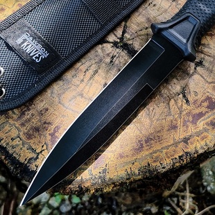 露营登山小刀水果刀高硬度分割刀直刀开刃刀具防身冷兵器排障刀