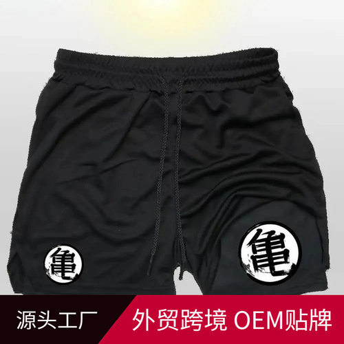 Aurora漫跑步短裤男子健身健身房训练2合1运动短裤快速干锻炼慢跑
