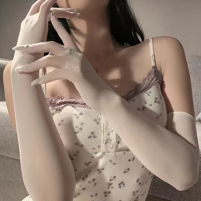 黑色qq手套代替cos服手套情趣手套黑丝超弹力性感丝滑无缝超薄