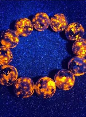 火焰石手串天然矿石高端手链男女同款佛珠圆珠念珠小众水晶