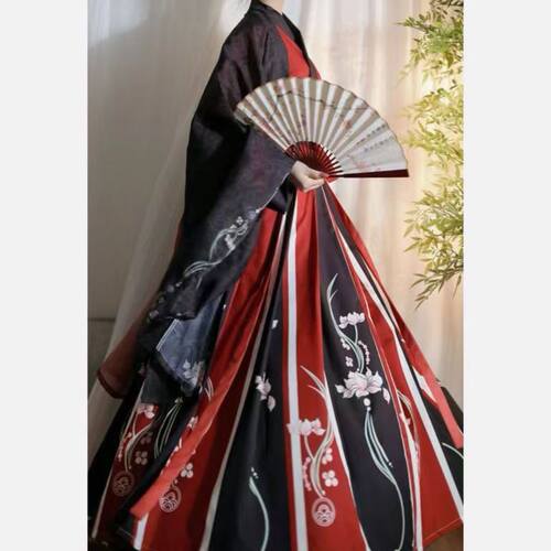 ch瓷爹cos服新中式古风汉服男女中国风大袖衫齐腰古装仙气汉服套
