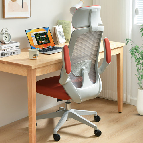 电脑椅舒适久坐办公椅头背可调节