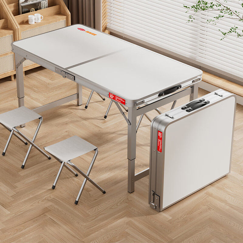 杜邦户外折叠桌子便携式露营摆摊简易家用加厚铝合金桌椅组合套装