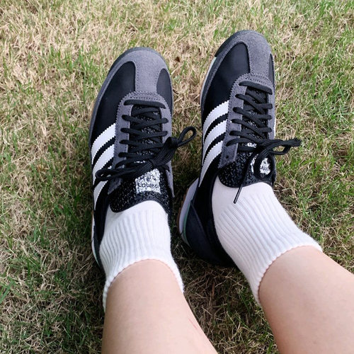 正品Adidas阿迪达斯三叶草SL72男女薄底舒适休闲运动T头鞋 JH7390