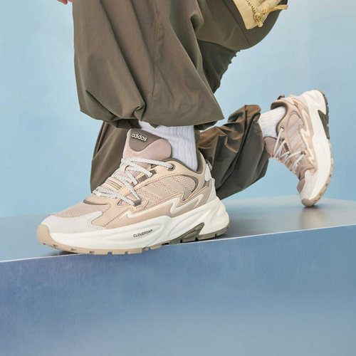 正品Adidas阿迪达斯男女OZWAVE舒适缓震厚底运动休闲老爹鞋JR3186
