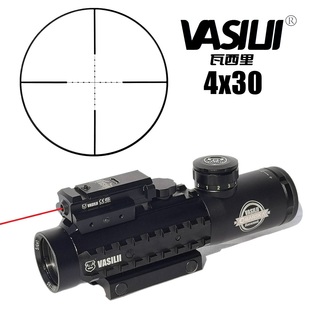 4倍红激光瞄i准镜抗震高清金属瞄准器玩具模具摆件