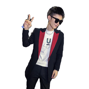 休闲长袖长款便服外套P155图片