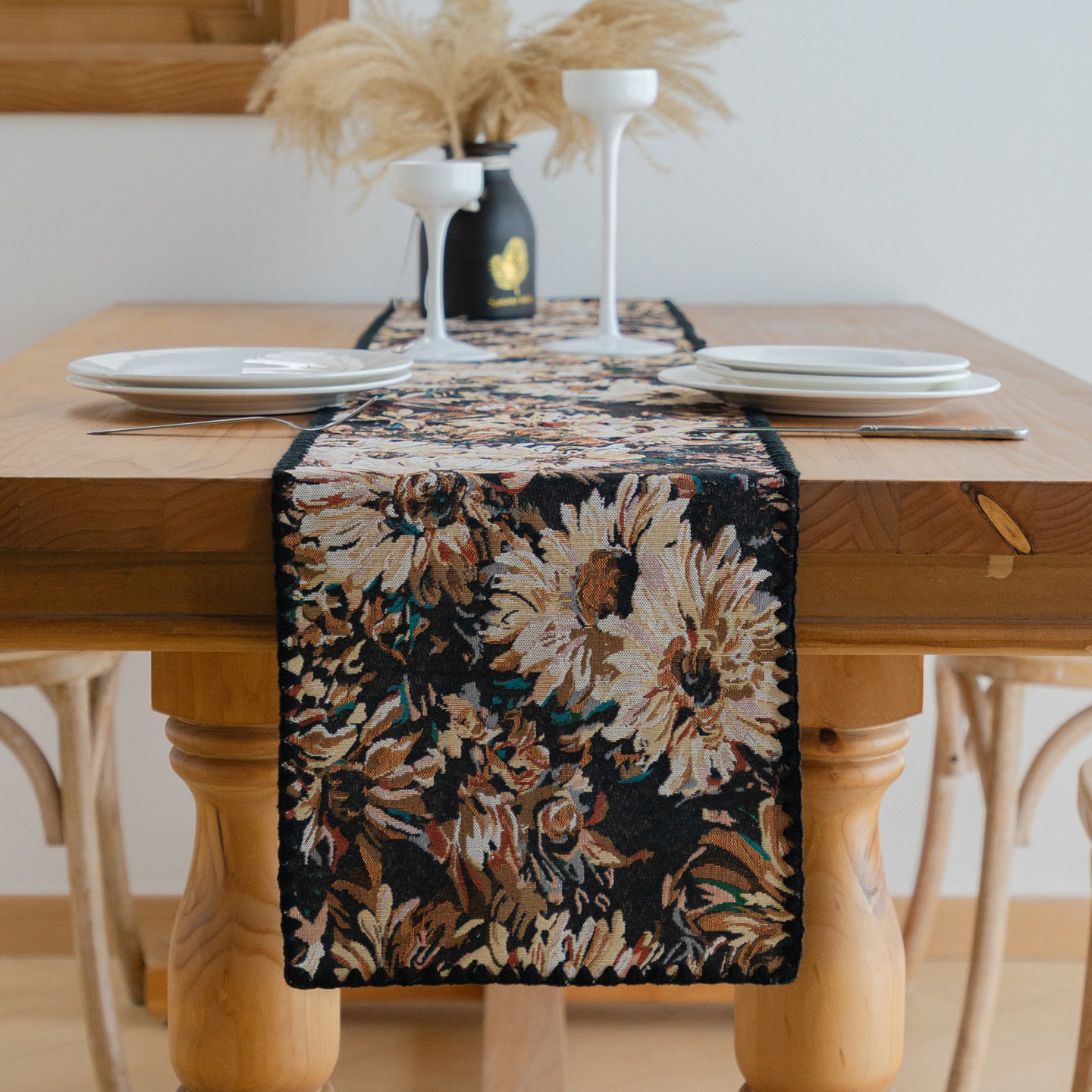 提花刺绣桌布桌旗美式复古风餐桌长条布茶几边柜盖巾装饰,居家布艺,桌旗,淘宝优惠券,粉丝福利购,淘宝优惠卷