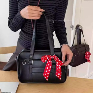 二次元 大容量手提单肩包腋下包日系JK制服包学院风通勤波士顿包女