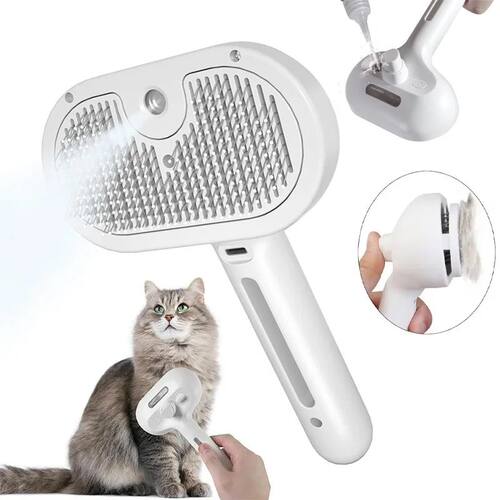 3-in-1 Dog Hair Brush Cat Hair Brush Electric Pet Cleaning B