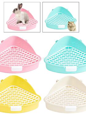 Rabbit Litter Tray Toilet Animal Potty Trainer Bunnies Corne