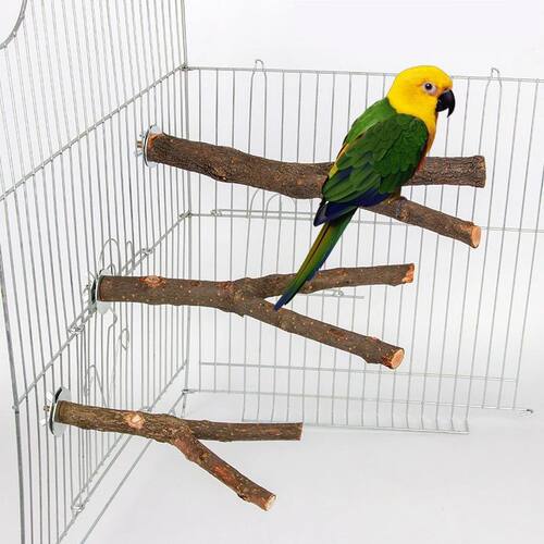 1pcs 15/20/30cm Birds Accessories Bird Cage Sticks Wooden St