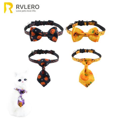 New Pet Cat Collar Halloween Woven Cat Collar Pumpkin Ghost