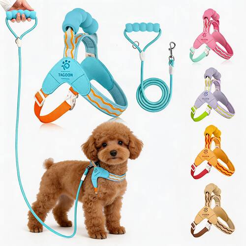 Y Style Dog Harness and Leash Set Soft Lightweight Puppy Ves