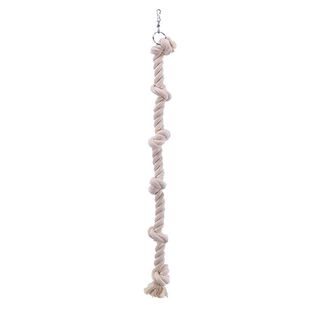 Hanging Cotton Rope Swing Cage with Knots, Parrot Climbing T