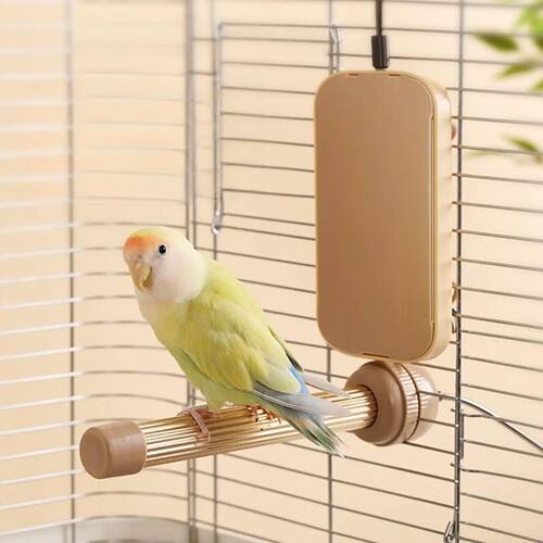 Winter Warm Heated Bird Perch Stand USB Anti Bite Bird Cage