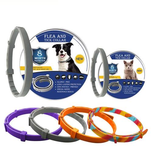 Pet Flea and Tick Collar for Dogs Cats Up To 8 Month Flea Ti