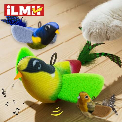 iLIndoor Interactive Birds Toy for Cat Chasing Teasing Toy S