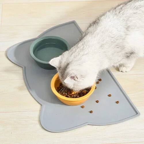 Pet Feeding Mat for Dogs Cats Silicone Cat Food Mat Non-Slip