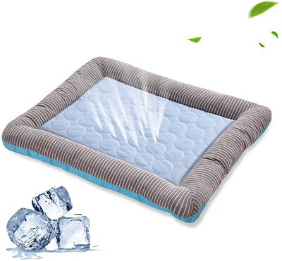 Cooling Pad Bed for Dogs Cats Puppy Kitten Cool Mat Pet Blan