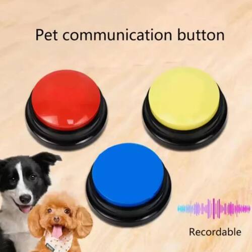 Hot Dog Communication Buttons Voice Recording Button for Pet