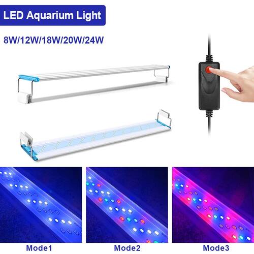 Ultra Thin LED Aquarium Light Aquatic Plant Light Expandable