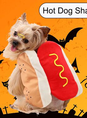 Cat Halloween Costume Funny Hot Dog Dress Up Suits For Pet S