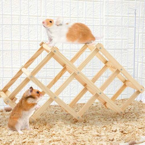 1pc Wooden Climbing Toys Natural Pet Cage Accessories Climbi