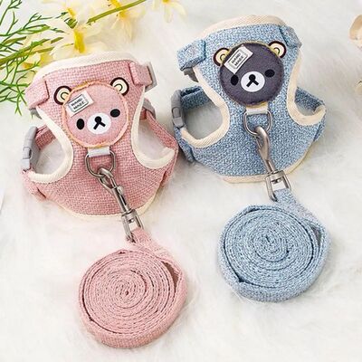 Cat Dog Harness with Lead Leash Vest Mesh Breathable Chest H